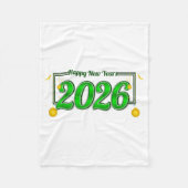 Happy New Year Party 2026 Ballon Family Matching M Fleecedecke (Vorderseite)