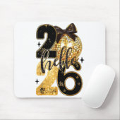 Happy New Year Party 2026 Ballon Family Matching M Mousepad (Mit Mouse)
