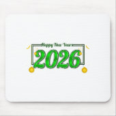 Happy New Year Party 2026 Ballon Family Matching M Mousepad (Vorne)