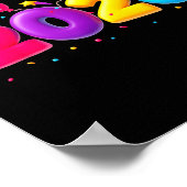 Happy New Year Party 2026 Ballon Family Matching M Poster (Ecke)