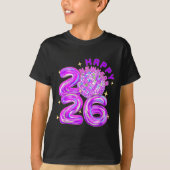 Happy New Year Party 2026 Ballon Family Matching M T-Shirt (Vorderseite)