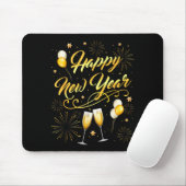 Happy New Year Party 2026 Ballon Family Matching Mousepad (Mit Mouse)
