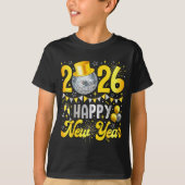 Happy New Year Party 2026 Balloon Family Matching T-Shirt (Vorderseite)