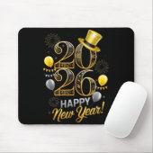Happy New Year Party 2026 Family Matching Balloon Mousepad (Mit Mouse)