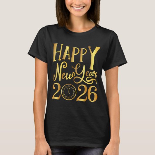Happy New Year Party 2026 Family Matching T-Shirt (Vorderseite)
