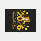 Happy New Year Party 2026 Fireworks Family Matchin Fleecedecke (Vorderseite (Horizontal))