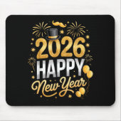 Happy New Year Party 2026 Fireworks Family Matchin Mousepad (Vorne)