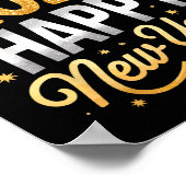 Happy New Year Party 2026 Fireworks Family Matchin Poster (Ecke)