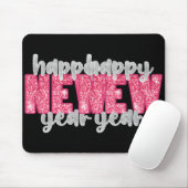 Happy New Year Party 2026 Nye Funny Family Matchin Mousepad (Mit Mouse)
