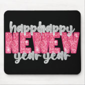Happy New Year Party 2026 Nye Funny Family Matchin Mousepad (Vorne)