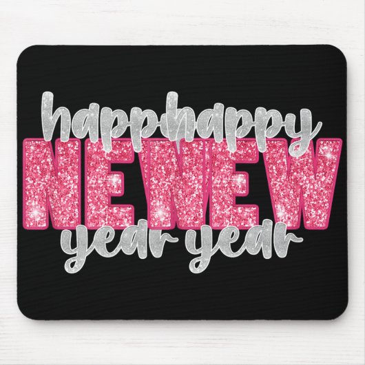 Happy New Year Party 2026 Nye Funny Family Matchin Mousepad (Vorne)