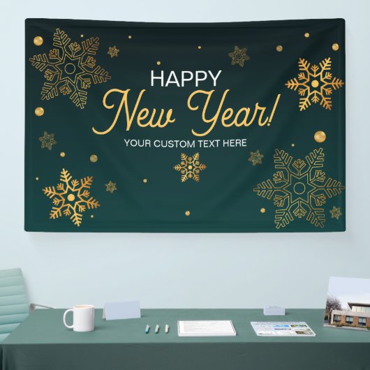 Happy New Year party backdrop Banner (Messe)