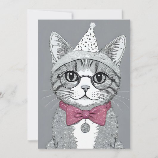 Happy New Year Party - Cat in Disguage (Rückseite)