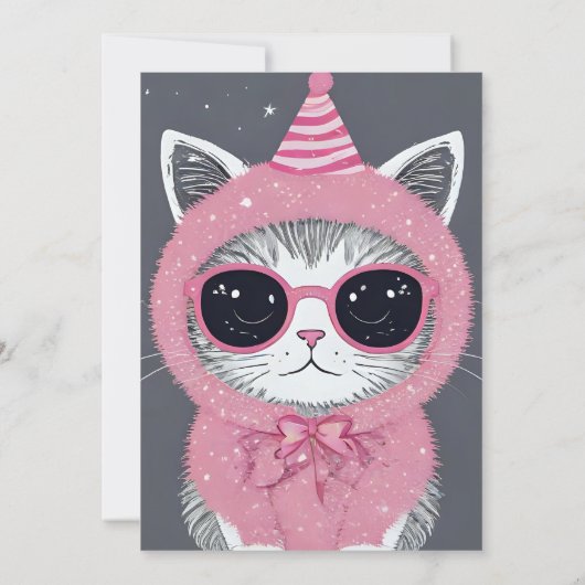 Happy New Year Party - Cat in Disguage (Rückseite)