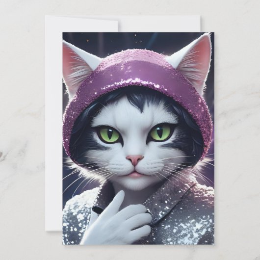 Happy New Year Party - Cat in Disguage (Rückseite)