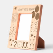 Happy New Year Party Celebration Customized Geätzte Rahmen (Links)
