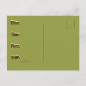 Happy New Year Party Einladungspostkarte (Rückseite)