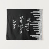 Happy New Year Party Foto Stand Hintergrund 2026 Wandteppich (Vorderseite (Horizontal))
