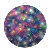 Happy New Year Party Glitzer Stars Dartscheibe (vorne)