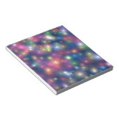 Happy New Year Party Glitzer Stars Notizblock (angewinkelt)