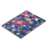 Happy New Year Party Glitzer Stars Notizblock (Linke Seite)