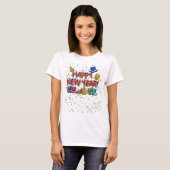 Happy New Year Party Hats T-Shirt (Vorne ganz)