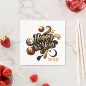 Happy New Year Party hinzufügen Jahr Serviette (Beispiel)