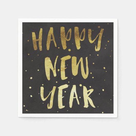 Happy New Year Party Napkin Serviette (Vorderseite)