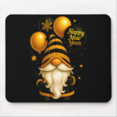 Happy New Year Party New Years Eve 2026 Gnome Love Mousepad (Vorne)