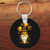 Happy New Year Party New Years Eve 2026 Gnome Love Schlüsselanhänger (Vorderseite)