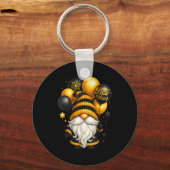 Happy New Year Party New Years Eve 2026 Gnome Love Schlüsselanhänger (Vorderseite)