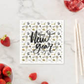 Happy New Year Party Paper Napkin Serviette (Beispiel)
