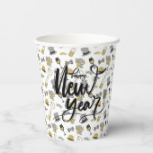 Happy New Year Party Pappbecher (Rückseite)