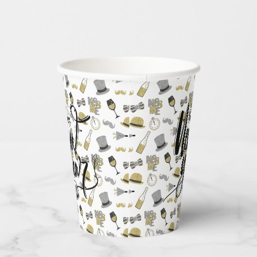 Happy New Year Party Pappbecher (Rechts)