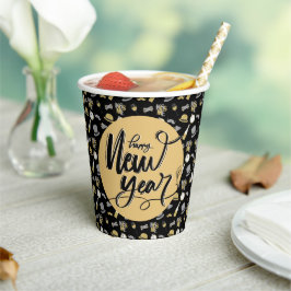 Happy New Year Party Pappbecher