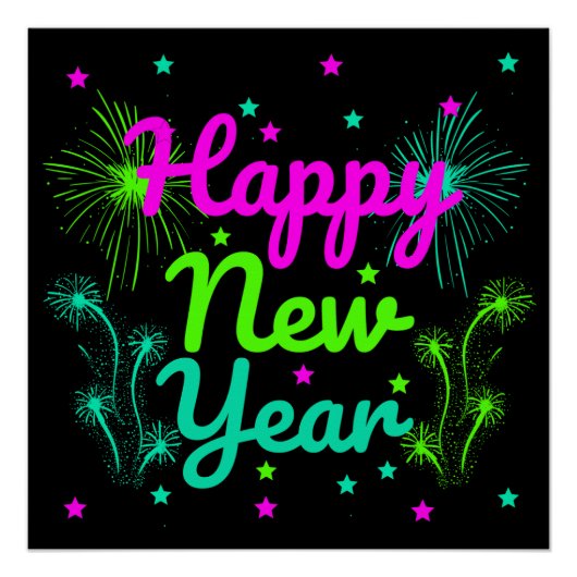 Happy New Year Party Poster (Vorderseite)