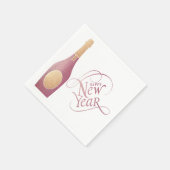 Happy New Year Party Sparkle Paper Napkin Serviette (Ecke)