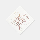 Happy New Year Party Sparkle Paper Napkin Serviette (Ecke)
