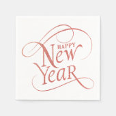 Happy New Year Party Sparkle Paper Napkin Serviette (Vorderseite)