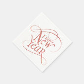 Happy New Year Party Sparkle Paper Napkin Serviette (Ecke)