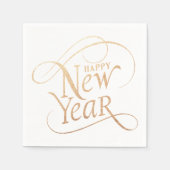 Happy New Year Party Sparkle Paper Napkin Serviette (Vorderseite)