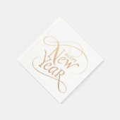 Happy New Year Party Sparkle Paper Napkin Serviette (Ecke)