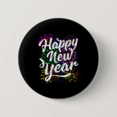 Happy New Year Party Supplies 2026 Family Matching Button (Vorderseite)