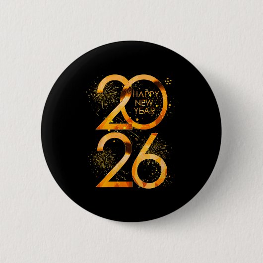 Happy New Year Party Supplies 2026 Family Matching Button (Vorderseite)
