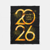 Happy New Year Party Supplies 2026 Family Matching Fleecedecke (Vorderseite)