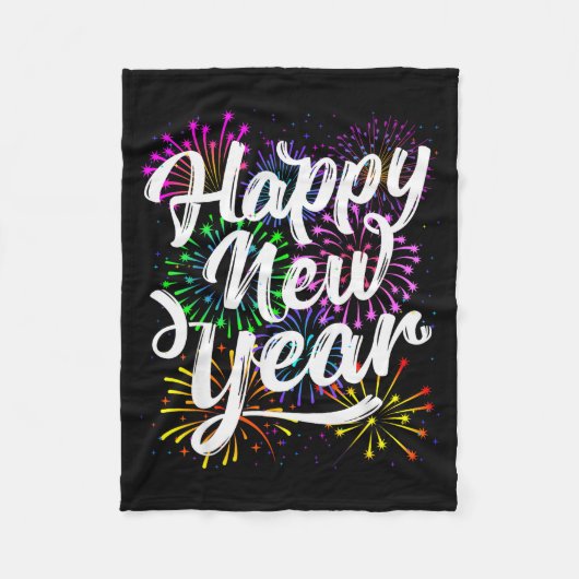 Happy New Year Party Supplies 2026 Family Matching Fleecedecke (Vorderseite)