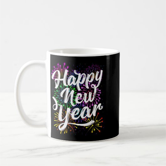 Happy New Year Party Supplies 2026 Family Matching Kaffeetasse (Links)