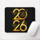 Happy New Year Party Supplies 2026 Family Matching Mousepad (Mit Mouse)