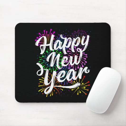 Happy New Year Party Supplies 2026 Family Matching Mousepad (Mit Mouse)