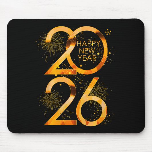 Happy New Year Party Supplies 2026 Family Matching Mousepad (Vorne)